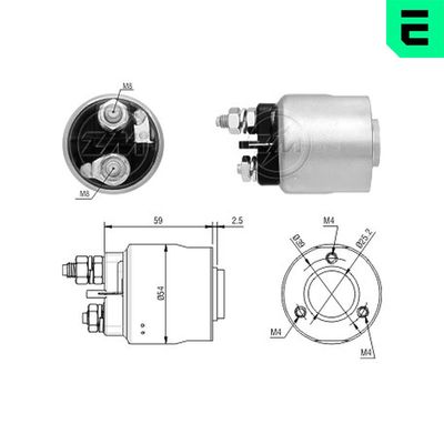 Solenoid Switch, starter ERA ZM1493
