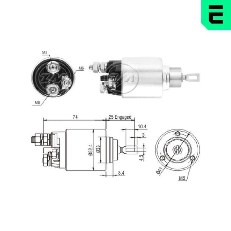 ERA ZM2381 Solenoid Switch, starter