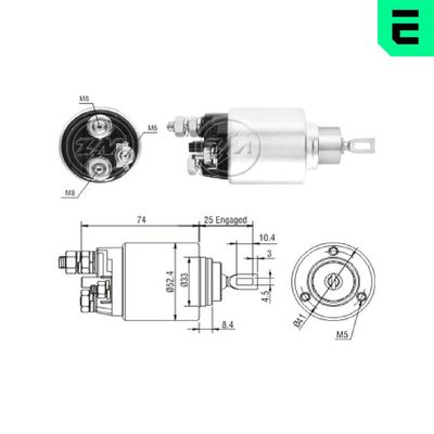 Solenoid Switch, starter ERA ZM2381