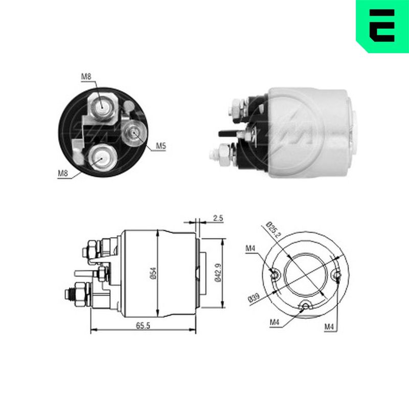 ERA ZM2494 Solenoid Switch, starter