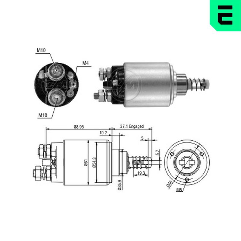ERA ZM2639 Solenoid Switch, starter