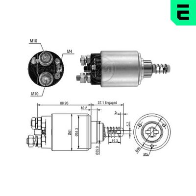 Solenoid Switch, starter ERA ZM2639