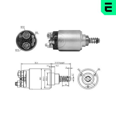 Solenoid Switch, starter ERA ZM2735