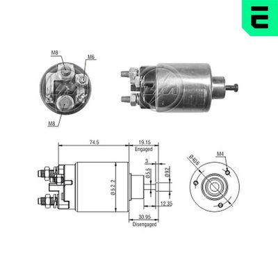Solenoid Switch, starter ERA ZM2860