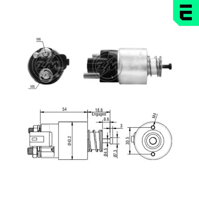 ERA ZM391 Solenoid Switch, starter