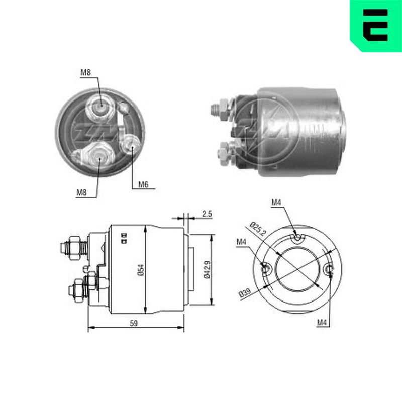 ERA ZM498 Solenoid Switch, starter