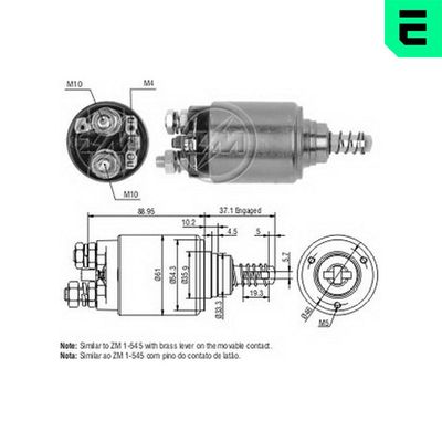 Solenoid Switch, starter ERA ZM649