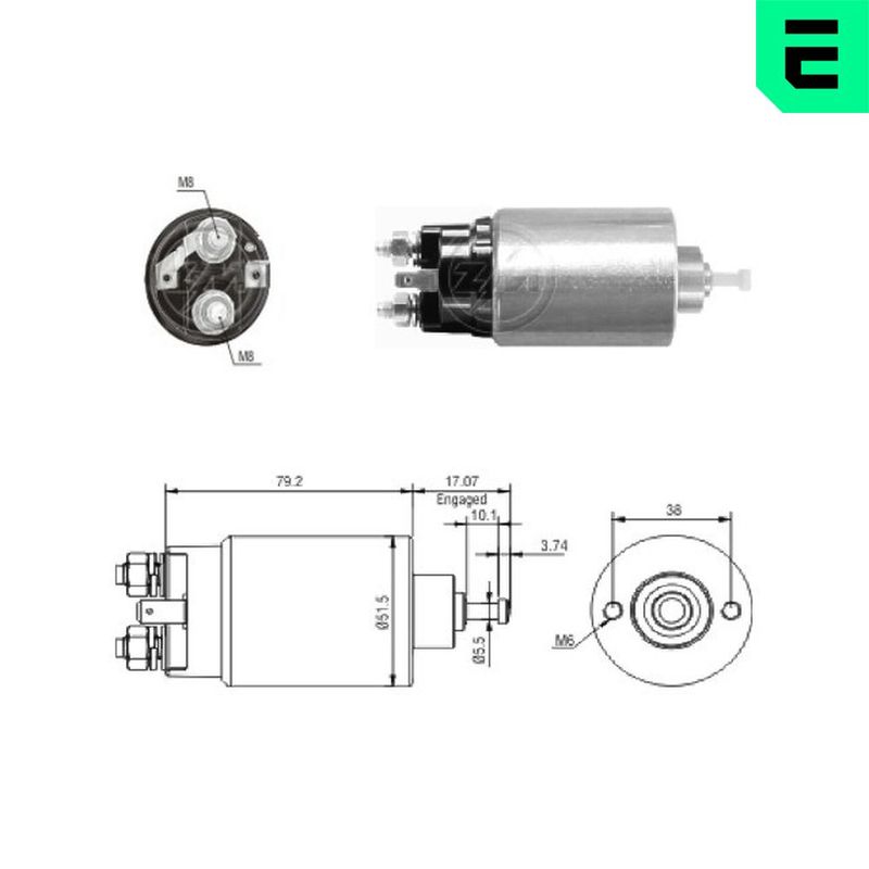 ERA ZM769 Solenoid Switch, starter