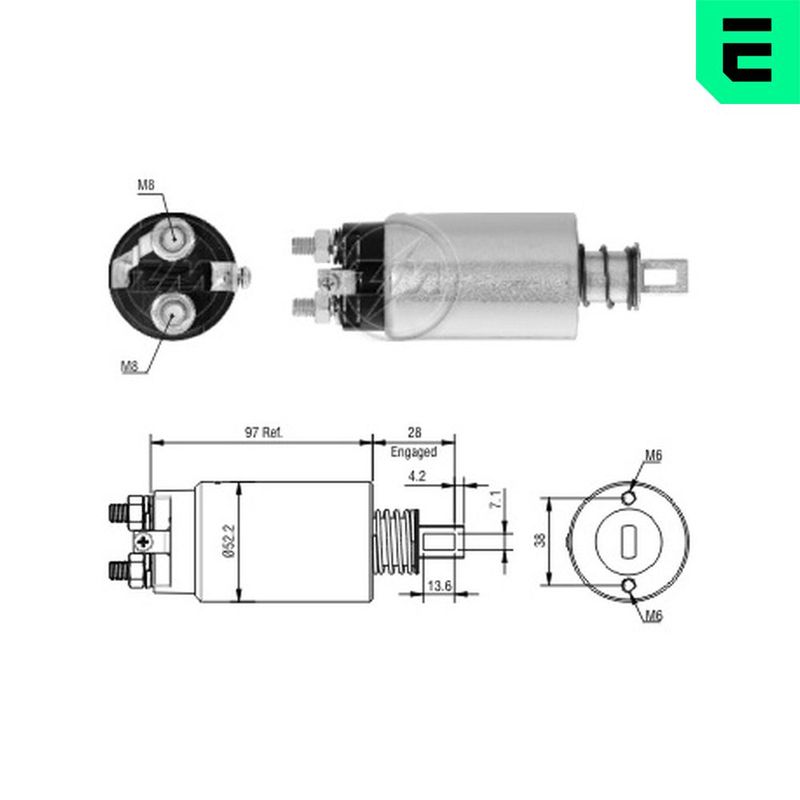 ERA ZM982 Solenoid Switch, starter
