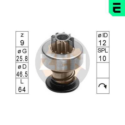 Freewheel Gear, starter ERA ZN0108