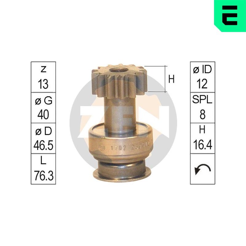 ERA ZN1702 Freewheel Gear, starter
