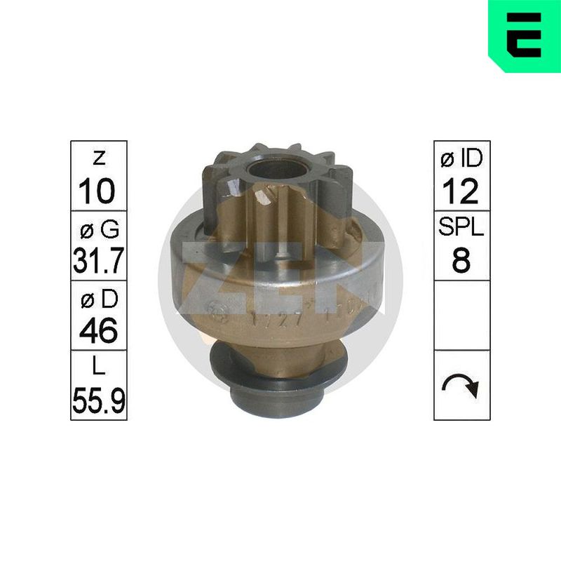 ERA ZN1727 Freewheel Gear, starter