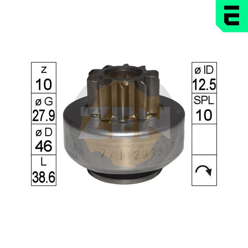 ERA ZN1779 Freewheel Gear, starter