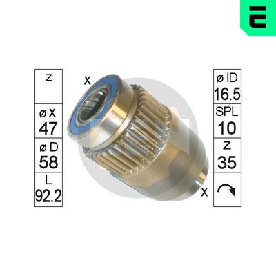 Freewheel Gear, starter ERA ZN1828