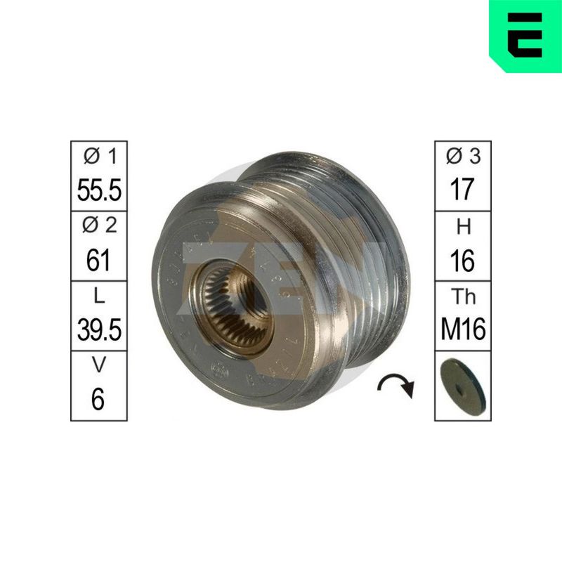 ERA ZN5374 Alternator Freewheel Clutch