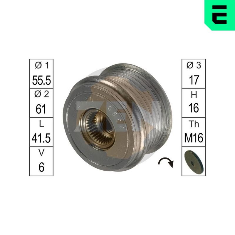 ERA ZN5389 Alternator Freewheel Clutch