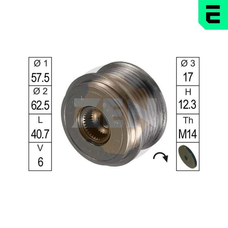 ERA ZN5428 Alternator Freewheel Clutch