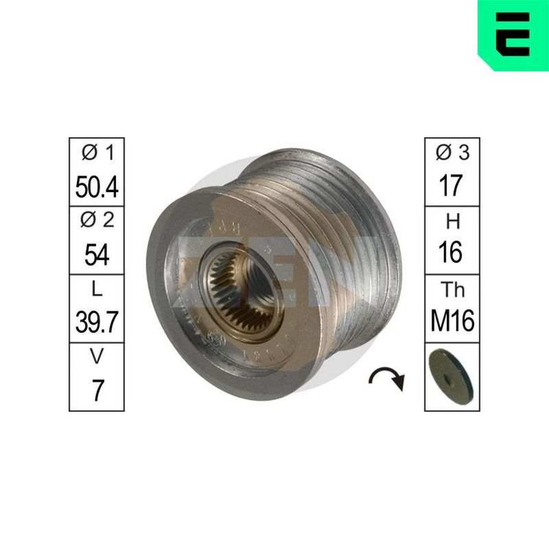 ERA ZN5445 Alternator Freewheel Clutch