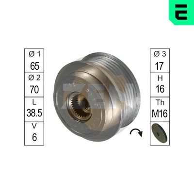 Alternator Freewheel Clutch ERA ZN5446