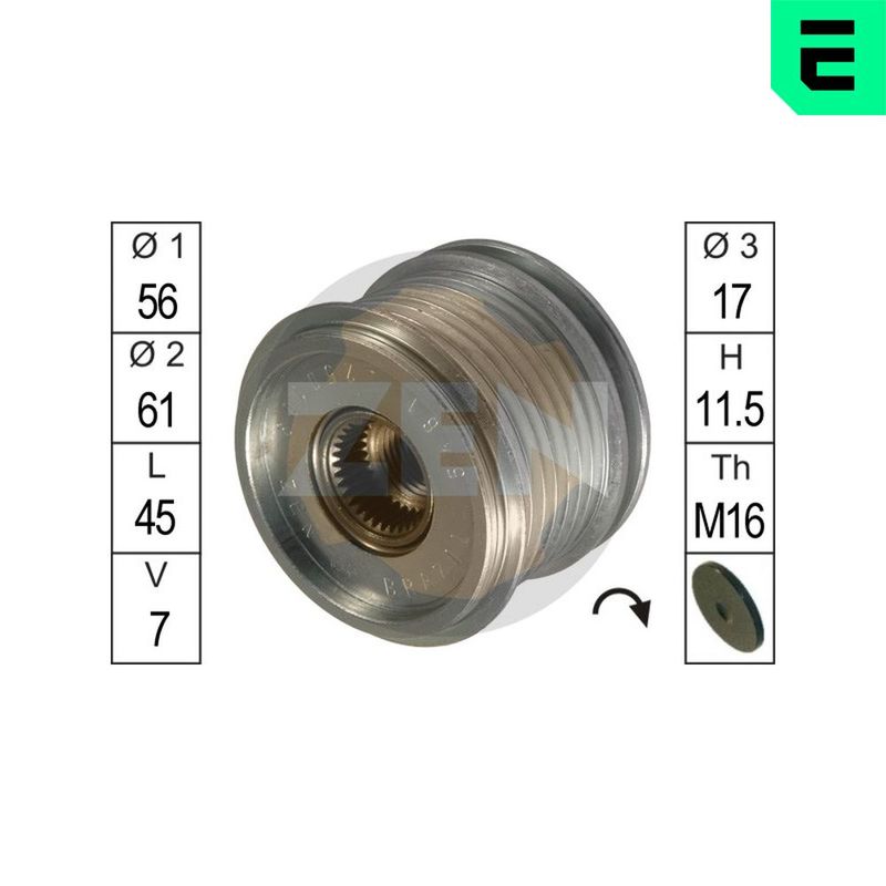 ERA ZN5461 Alternator Freewheel Clutch