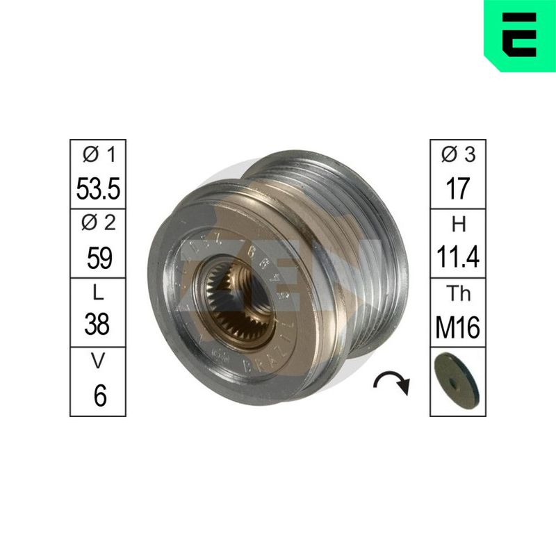 ERA ZN5499 Alternator Freewheel Clutch