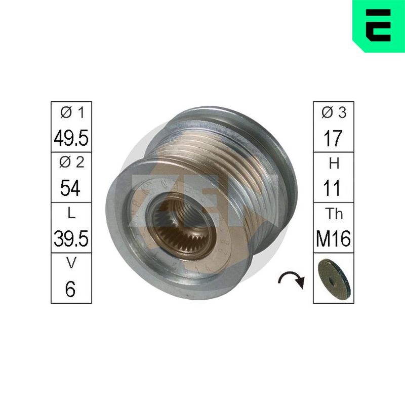 ERA ZN5514 Alternator Freewheel Clutch