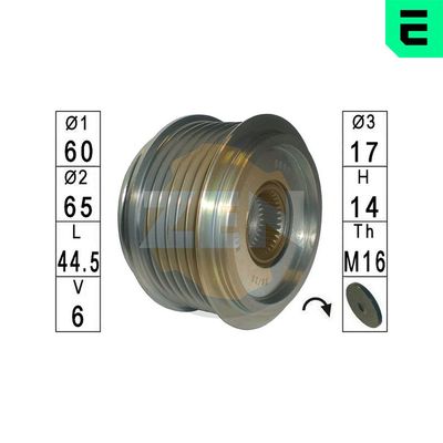 Alternator Freewheel Clutch ERA ZN5602