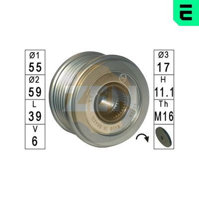 Alternator Freewheel Clutch ERA ZN5630