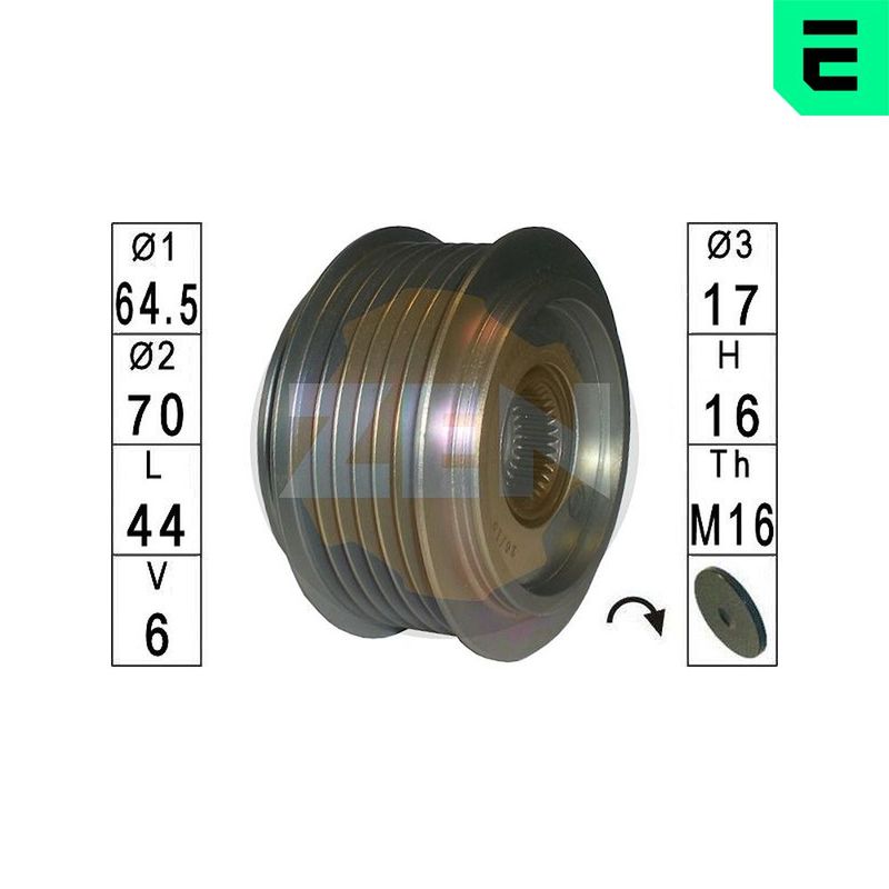 ERA ZN5631 Alternator Freewheel Clutch