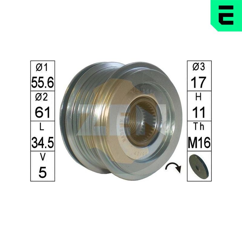 ERA ZN5668 Alternator Freewheel Clutch