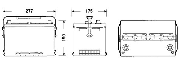 EXIDE EA680 Starter Battery