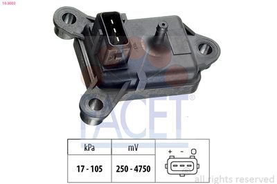 Air Pressure Sensor, altitude adaption FACET 10.3003