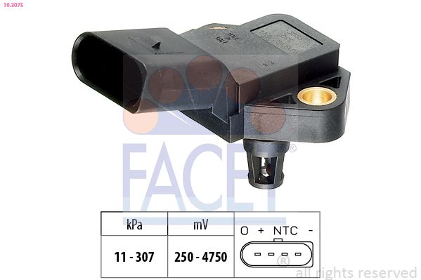 FACET 10.3075 Air Pressure Sensor, altitude adaption