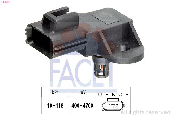FACET 10.3093 Air Pressure Sensor, altitude adaption