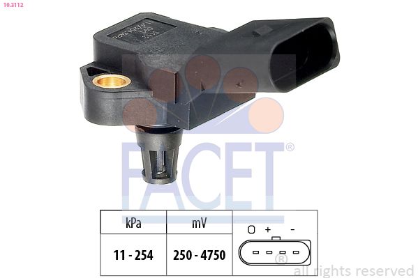 FACET 10.3112 Air Pressure Sensor, altitude adaption