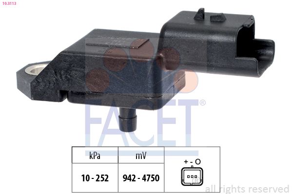 FACET 10.3113 Air Pressure Sensor, altitude adaption