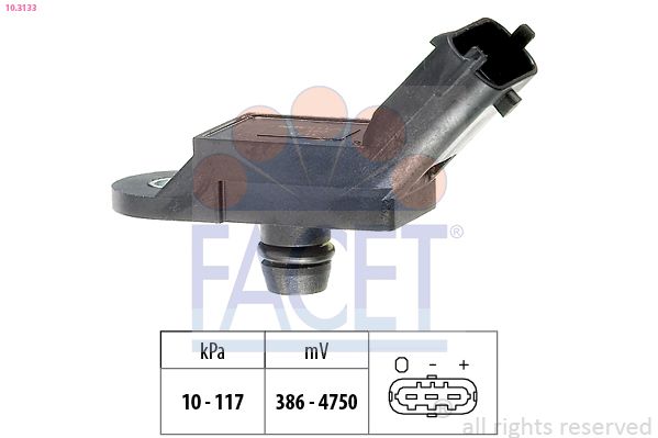 FACET 10.3133 Air Pressure Sensor, altitude adaption