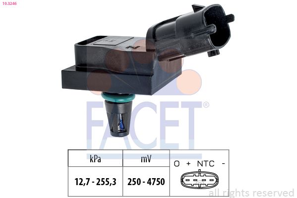 FACET 10.3246 Air Pressure Sensor, altitude adaption