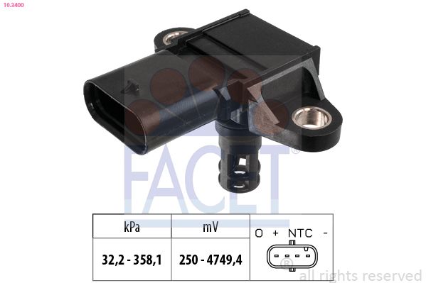 FACET 10.3400 Air Pressure Sensor, altitude adaption