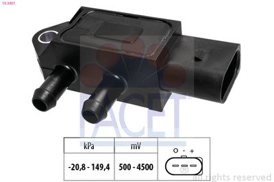 Air Pressure Sensor, altitude adaption FACET 10.3401