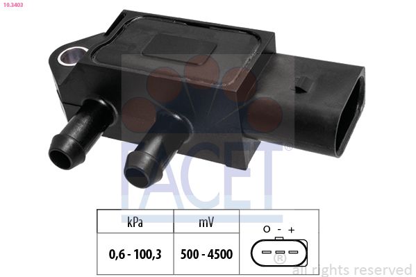 FACET 10.3403 Air Pressure Sensor, altitude adaption