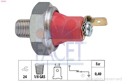 Oil Pressure Switch FACET 7.0173