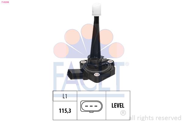 FACET 7.0238 Sensor, engine oil level