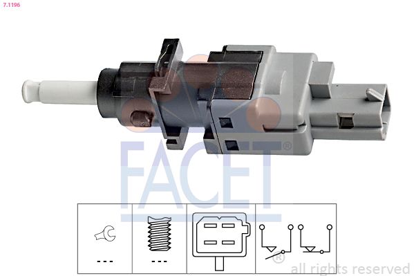 FACET 7.1196 Switch, clutch control (cruise control)