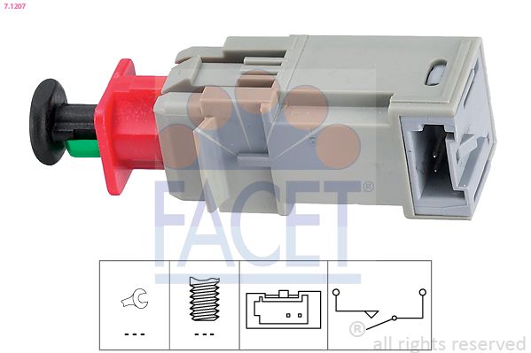 FACET 7.1207 Switch, clutch control (cruise control)