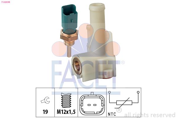 FACET 7.3233K Sensor, coolant temperature
