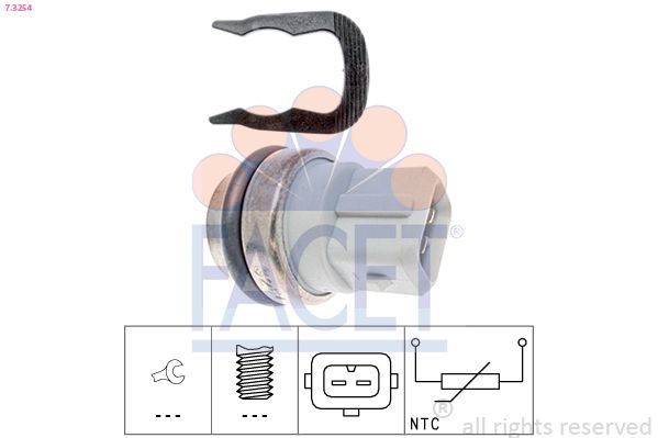 FACET 7.3254 Sensor, coolant temperature