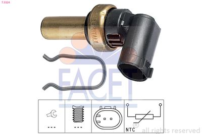 Sensor, coolant temperature FACET 7.3324