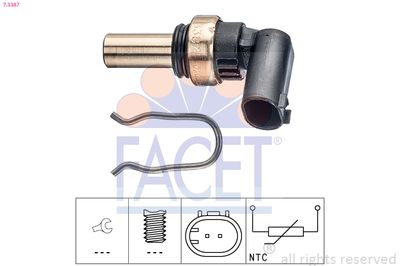 Sensor, coolant temperature FACET 7.3387