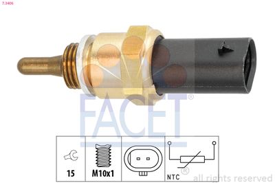 Sensor, oil temperature FACET 7.3406